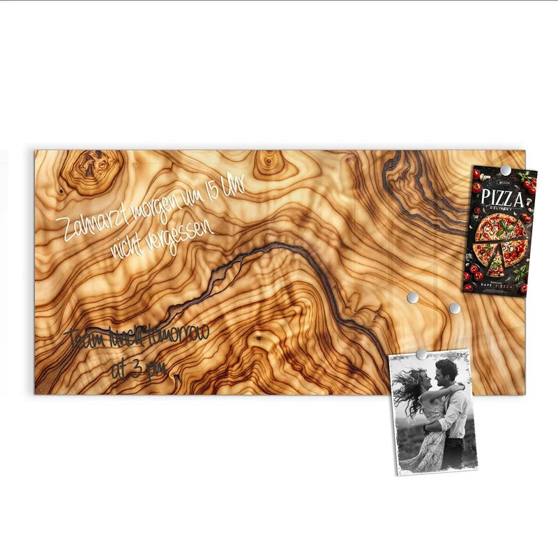 Magnettafel - Olivenholz