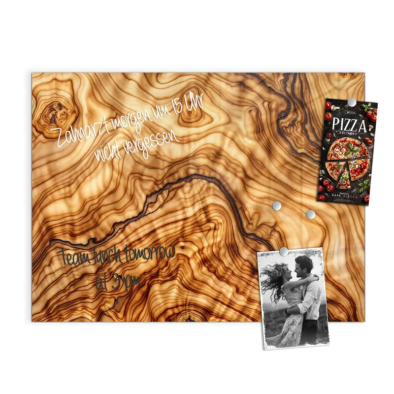 Magnettafel - Olivenholz