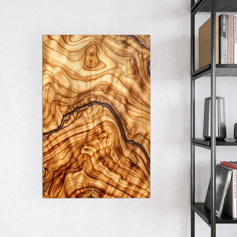 Magnettafel - Olivenholz