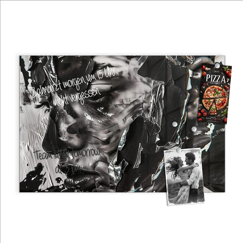 Magnettafel - Abstraktes Porträt