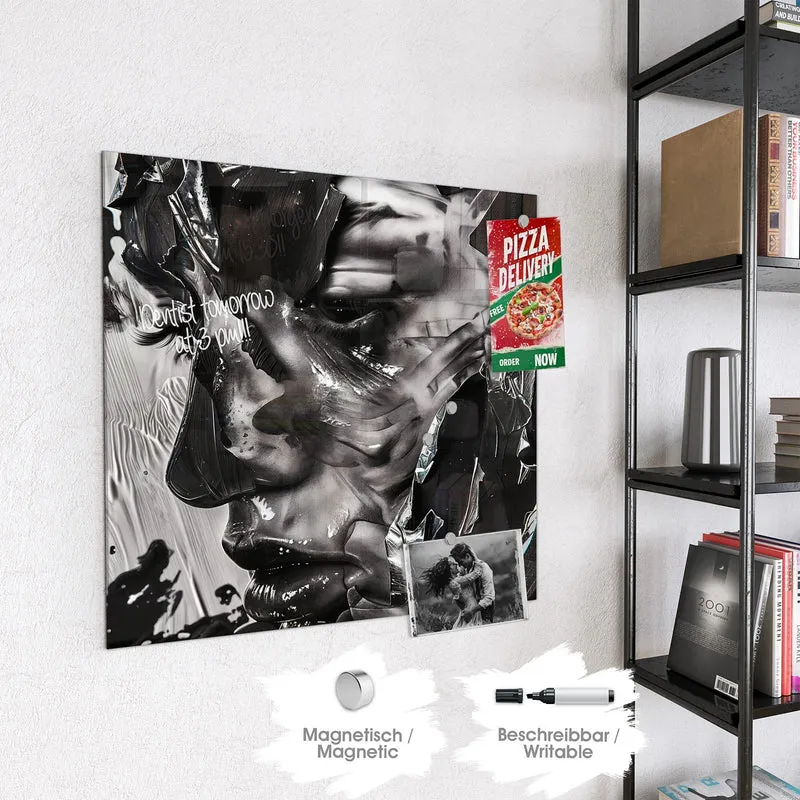Magnettafel - Abstraktes Porträt