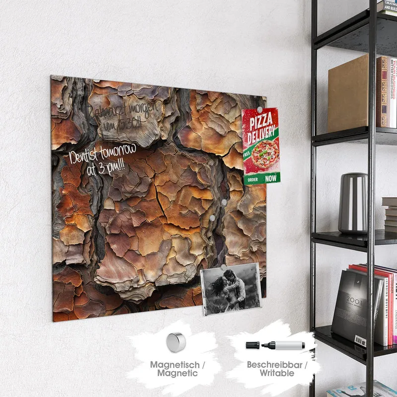 Magnettafel - Baumrindenstruktur