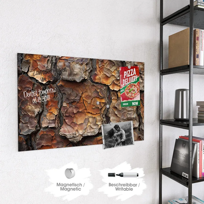 Magnettafel - Baumrindenstruktur