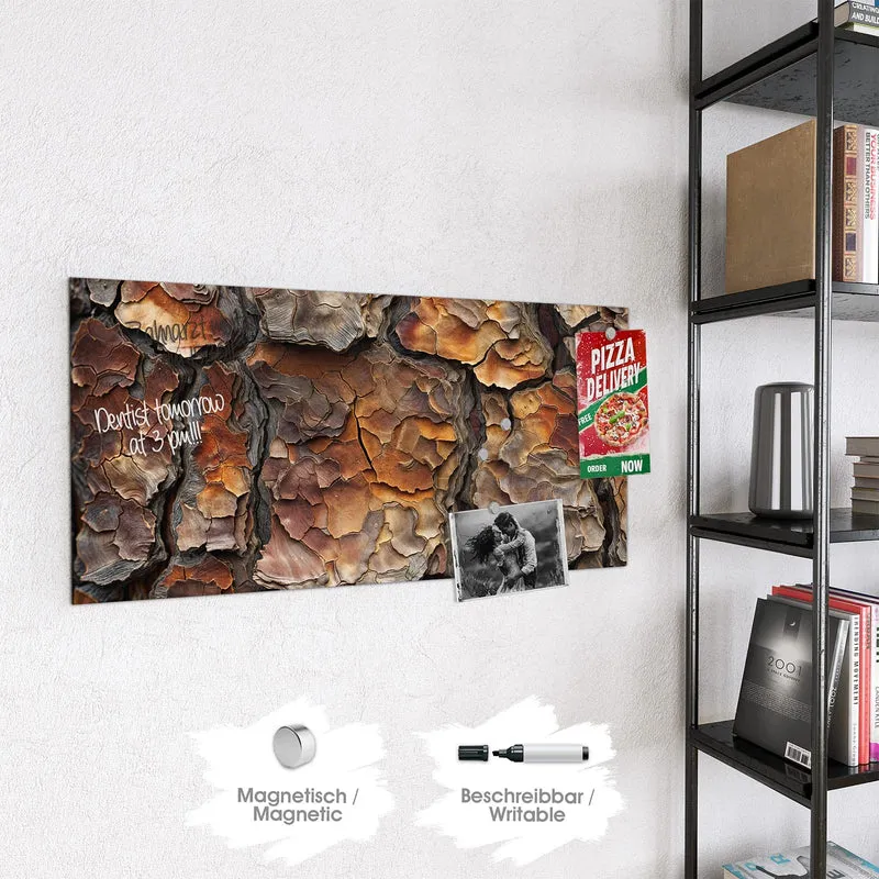 Magnettafel - Baumrindenstruktur