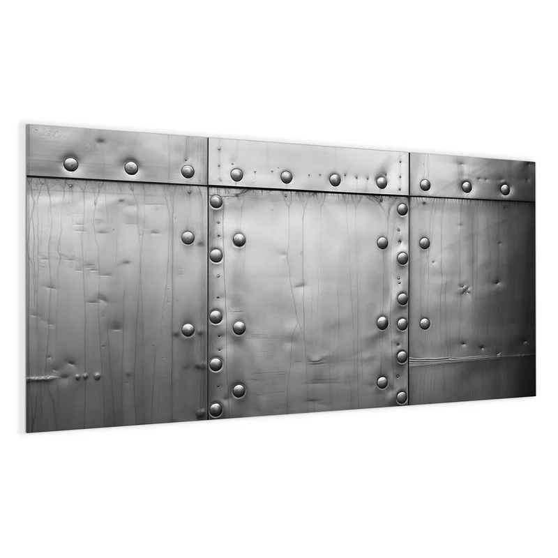 Magnettafel - Stahlplatten mit Nieten