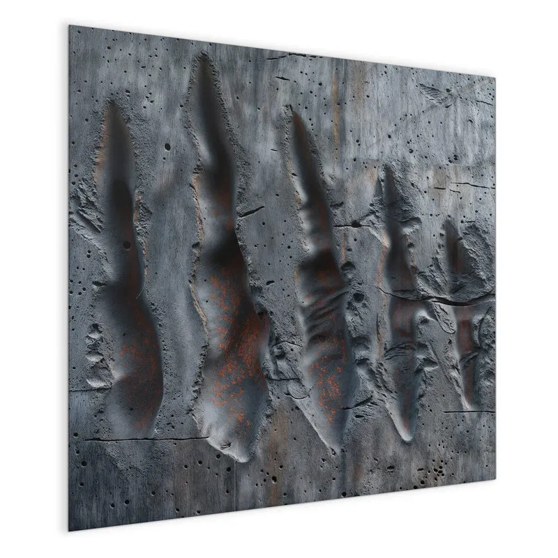 Magnettafel - Rostspuren im Beton