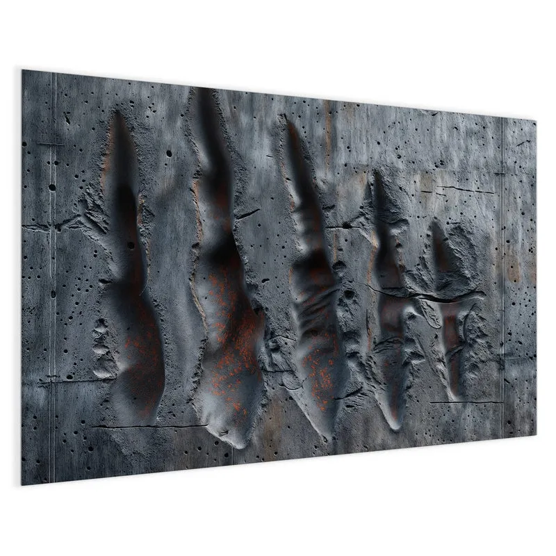 Magnettafel - Rostspuren im Beton
