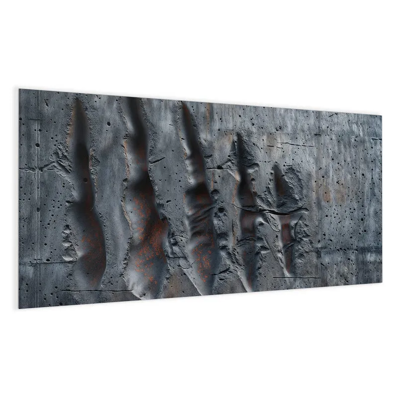 Magnettafel - Rostspuren im Beton