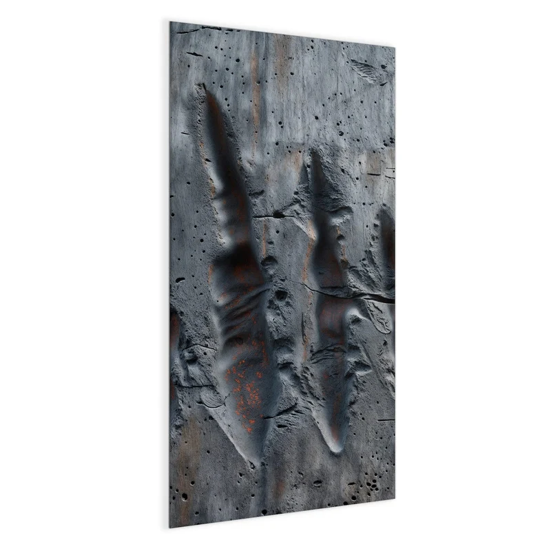 Magnettafel - Rostspuren im Beton