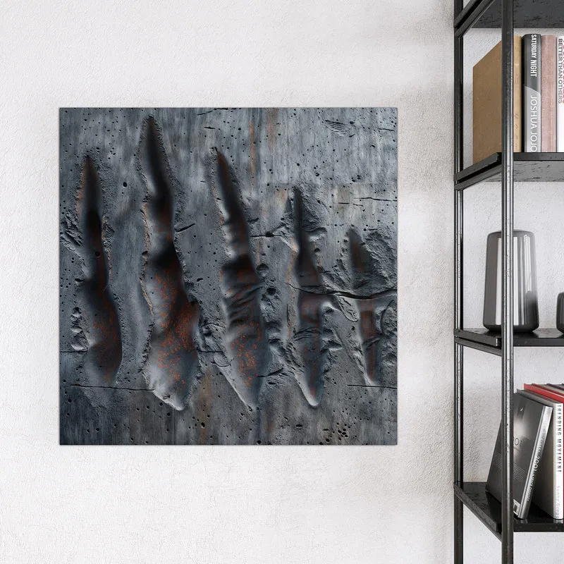 Magnettafel - Rostspuren im Beton