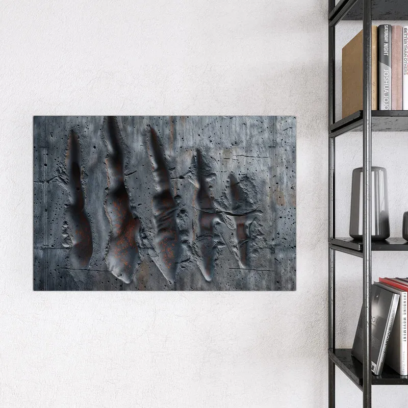 Magnettafel - Rostspuren im Beton