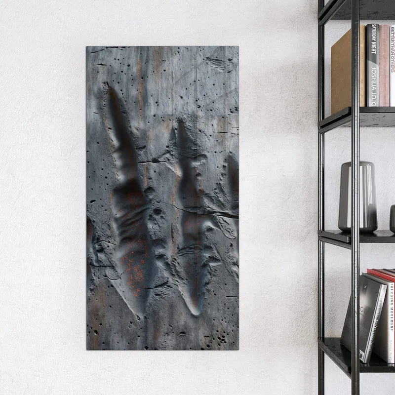 Magnettafel - Rostspuren im Beton