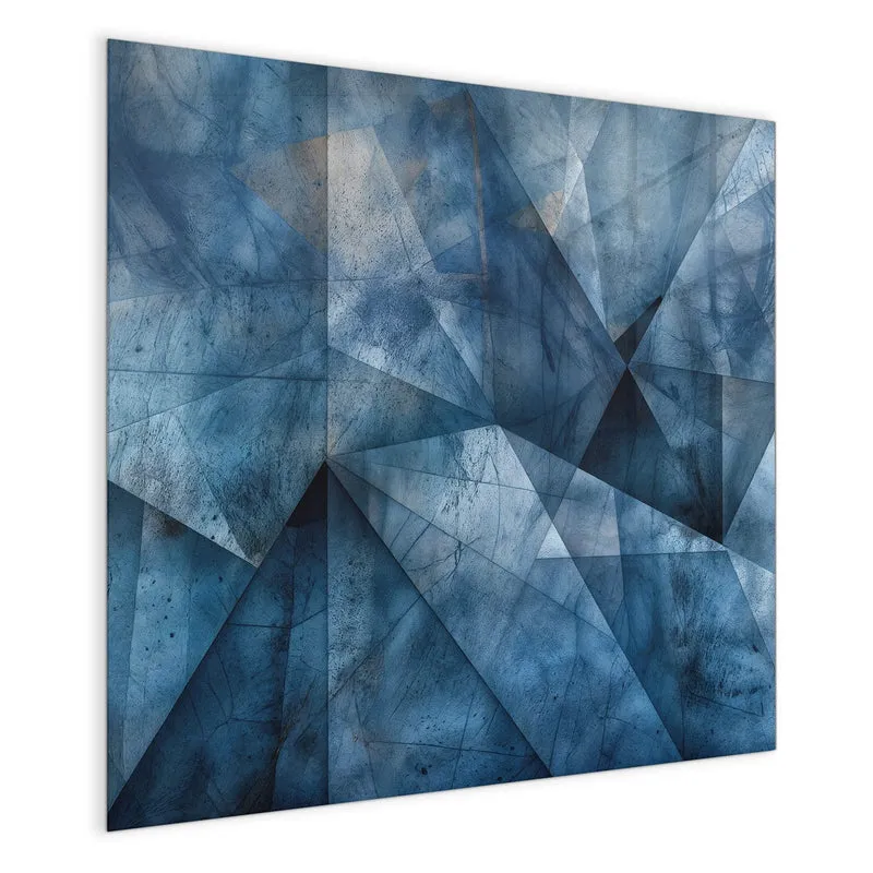 Magnettafel - Blaue Facetten