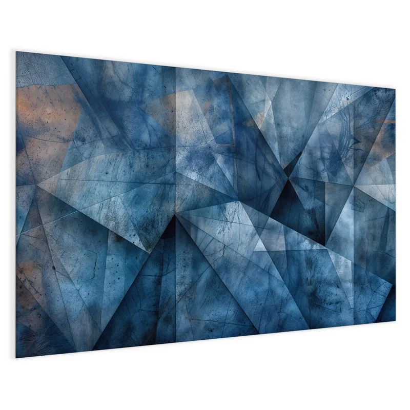 Magnettafel - Blaue Facetten
