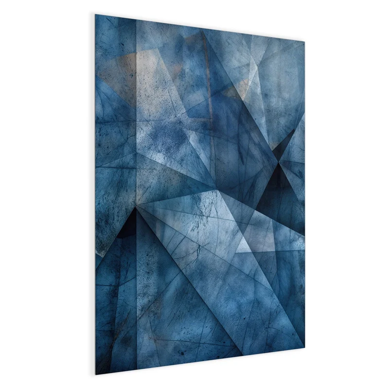 Magnettafel - Blaue Facetten
