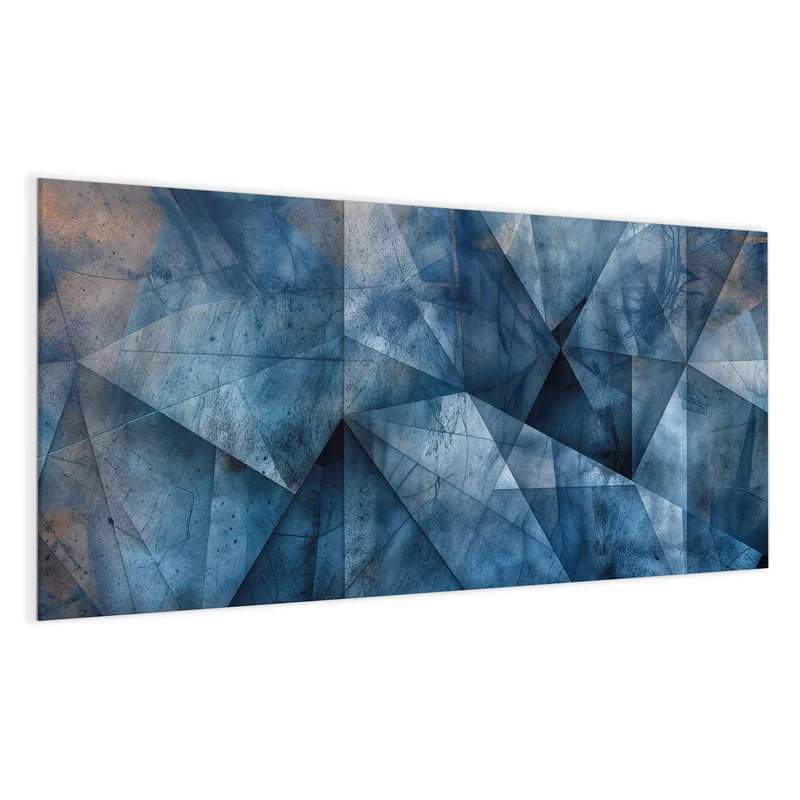Magnettafel - Blaue Facetten