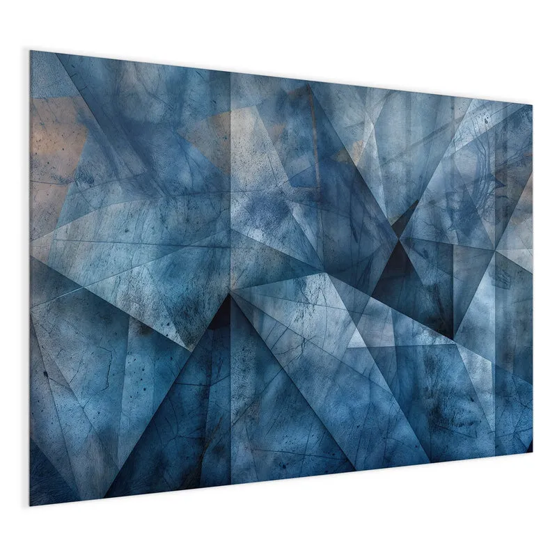 Magnettafel - Blaue Facetten
