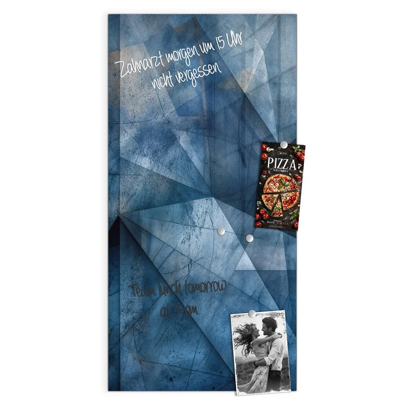 Magnettafel - Blaue Facetten