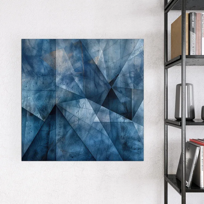 Magnettafel - Blaue Facetten