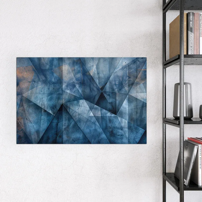 Magnettafel - Blaue Facetten