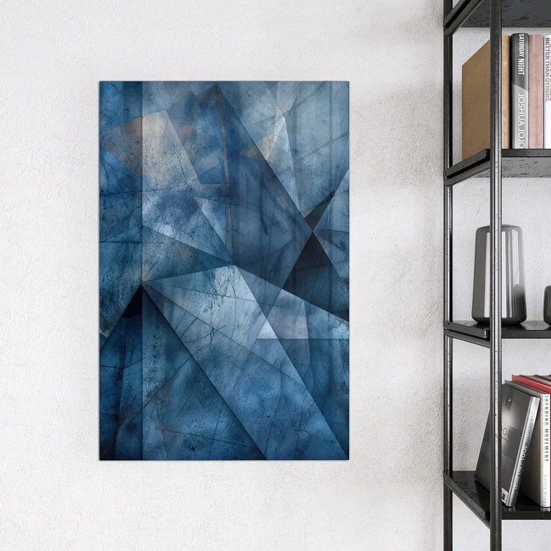 Magnettafel - Blaue Facetten
