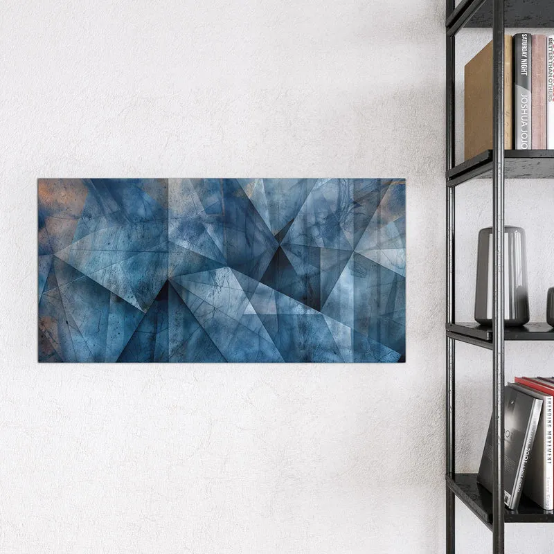 Magnettafel - Blaue Facetten