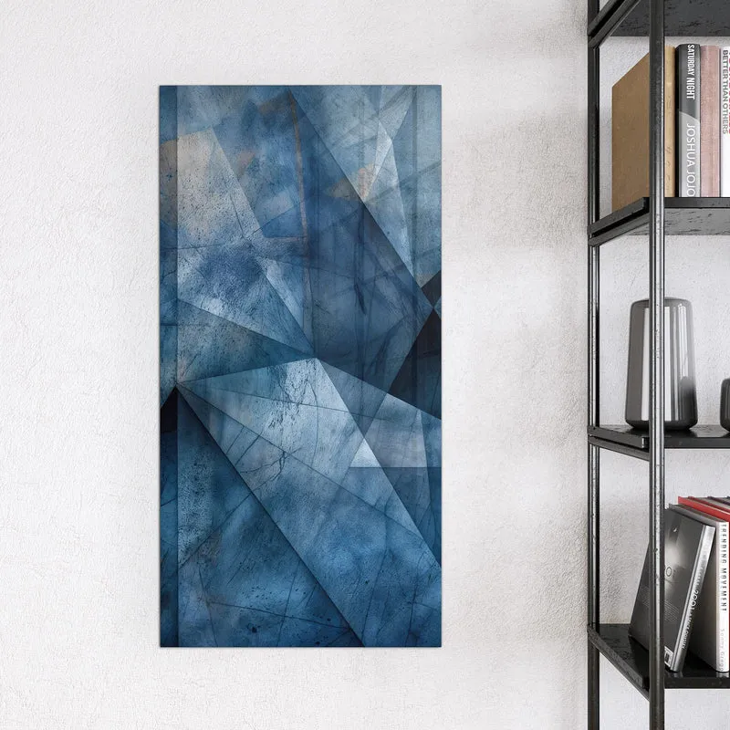 Magnettafel - Blaue Facetten