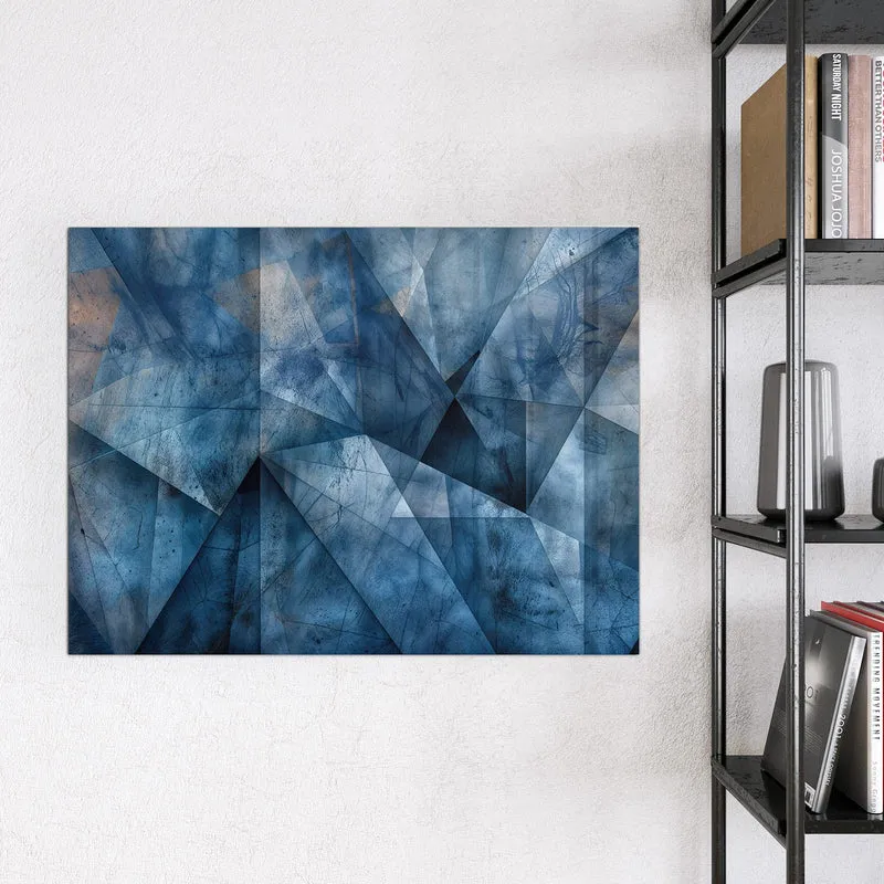 Magnettafel - Blaue Facetten