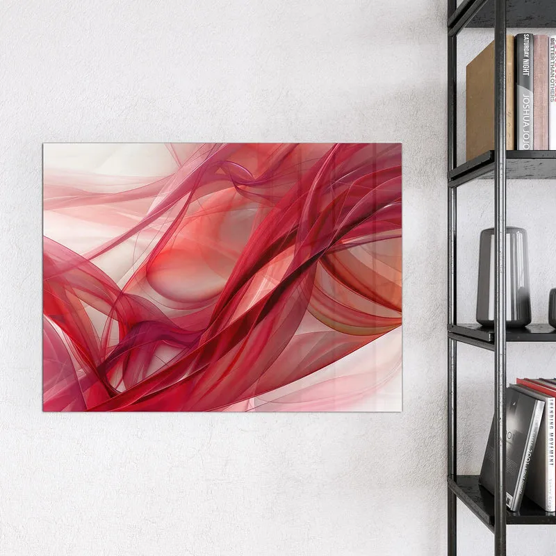 Magnettafel - Rote Schleier