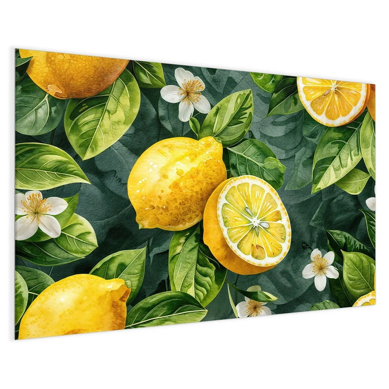 Magnettafel - Zitronenmuster