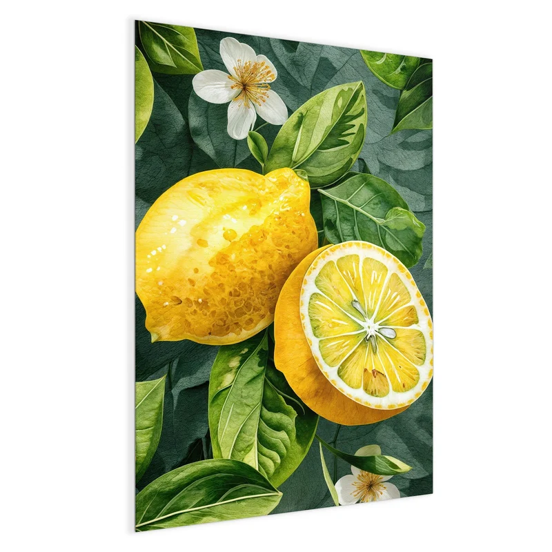 Magnettafel - Zitronenmuster