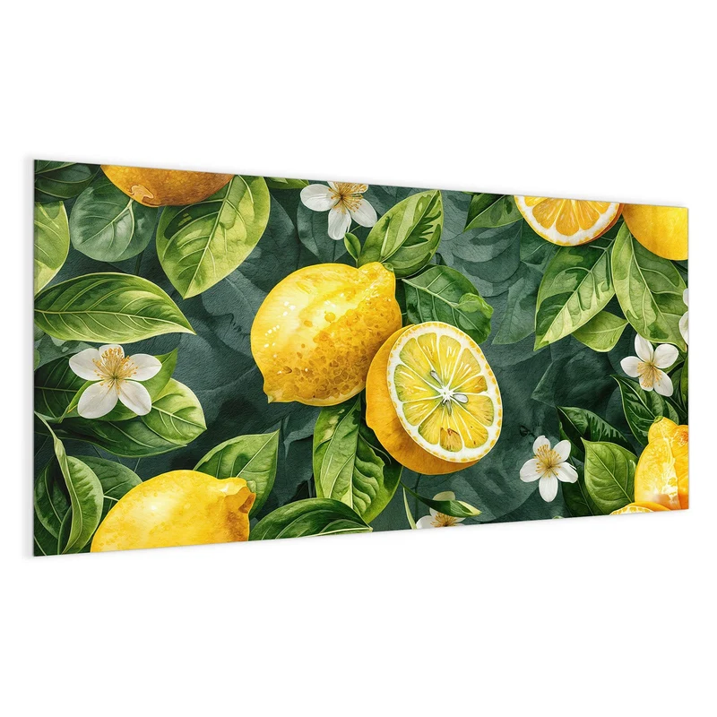 Magnettafel - Zitronenmuster