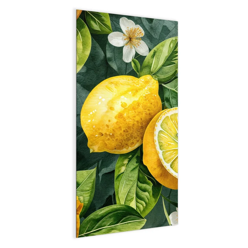 Magnettafel - Zitronenmuster