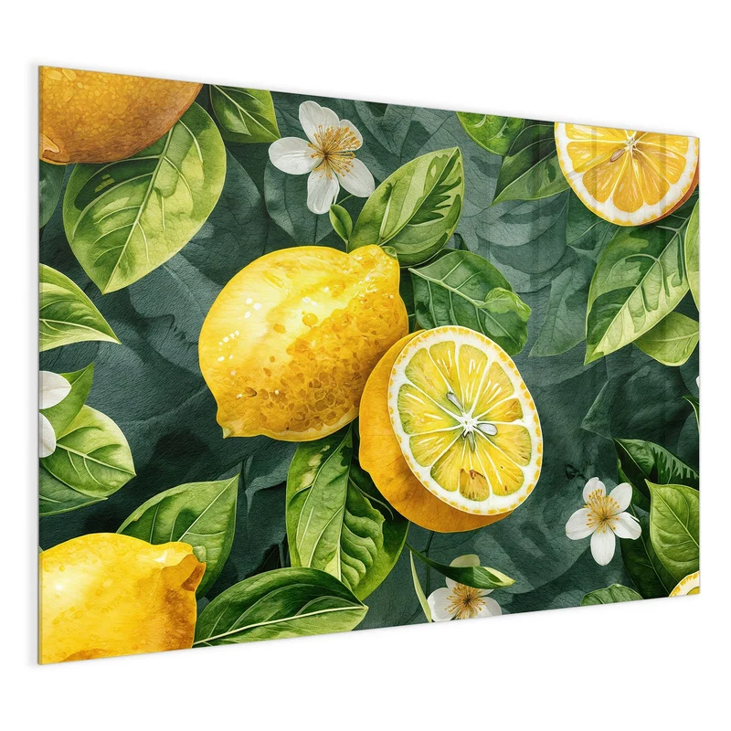 Magnettafel - Zitronenmuster