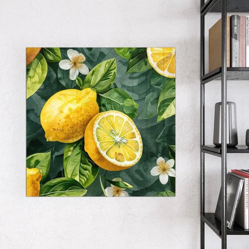 Magnettafel - Zitronenmuster