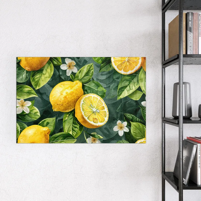 Magnettafel - Zitronenmuster
