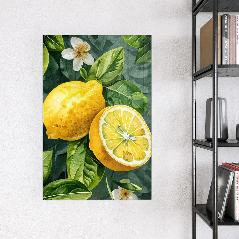 Magnettafel - Zitronenmuster