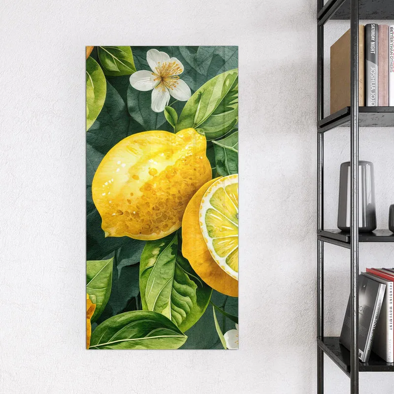 Magnettafel - Zitronenmuster