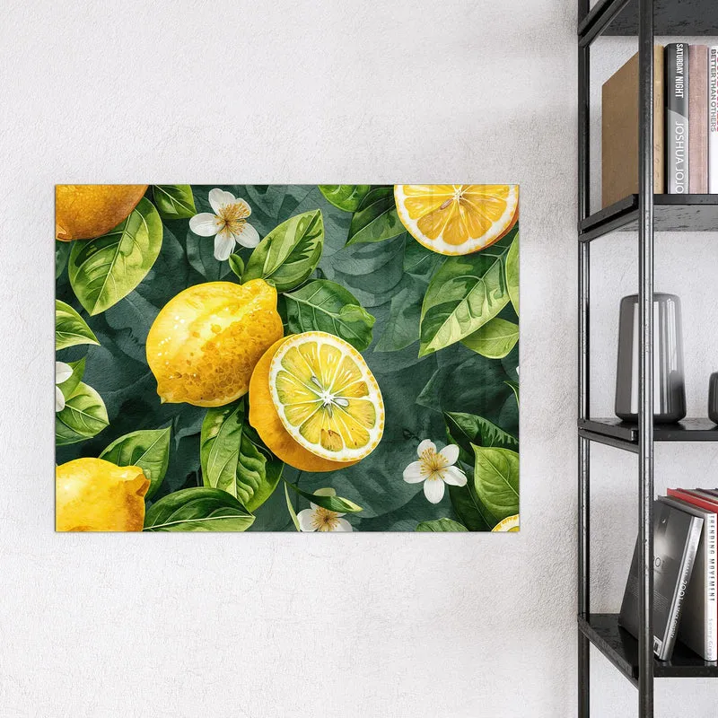 Magnettafel - Zitronenmuster
