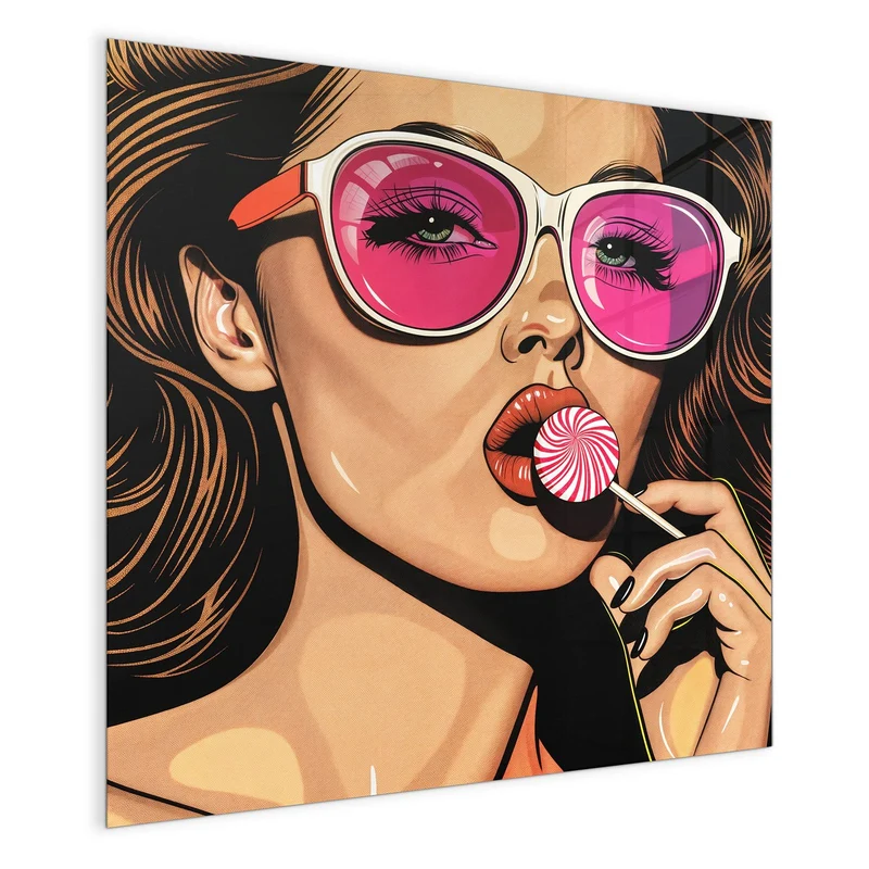 Magnettafel - Pinke Sonnenbrille