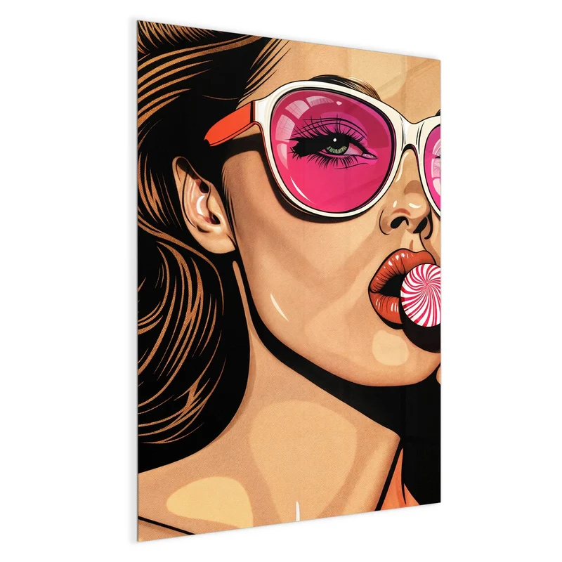 Magnettafel - Pinke Sonnenbrille
