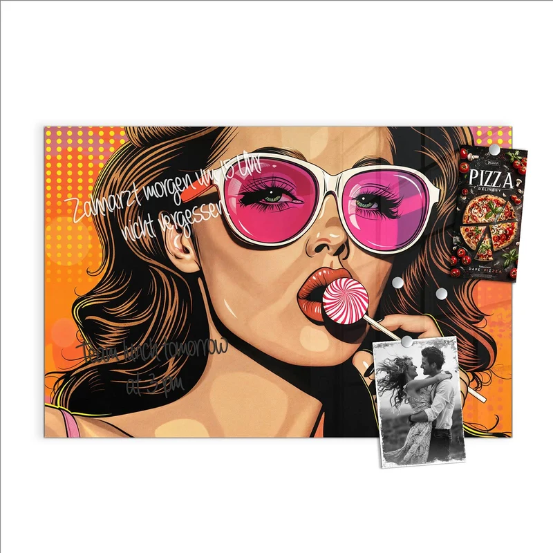 Magnettafel - Pinke Sonnenbrille
