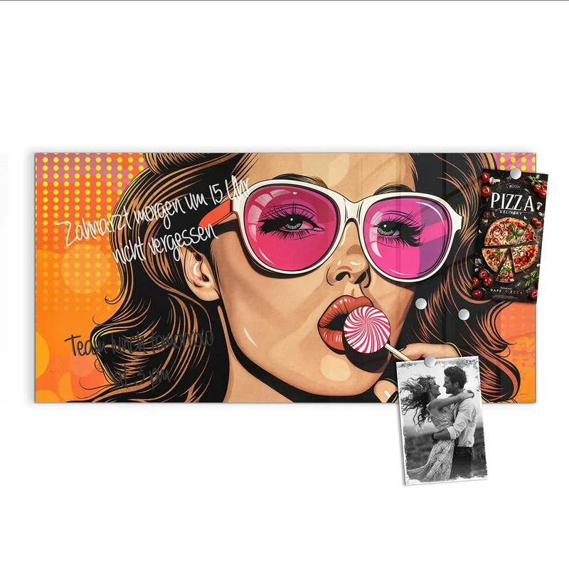 Magnettafel - Pinke Sonnenbrille