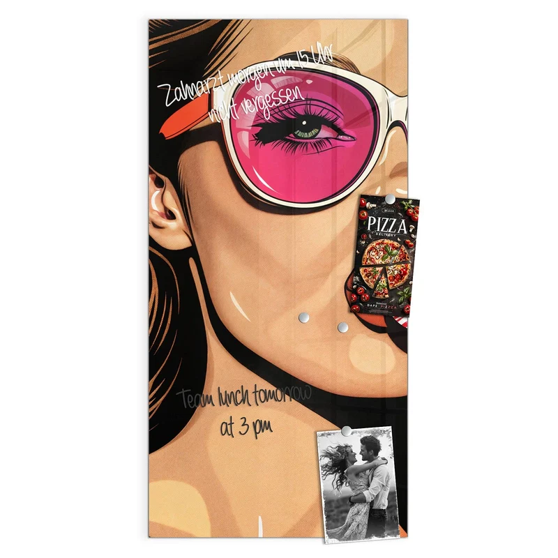 Magnettafel - Pinke Sonnenbrille