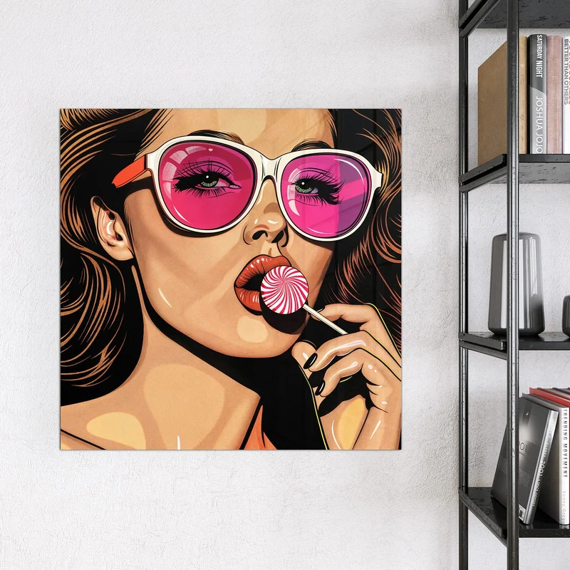 Magnettafel - Pinke Sonnenbrille
