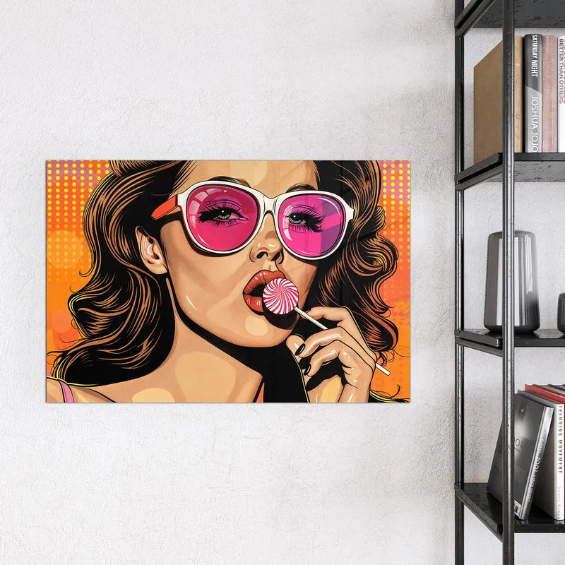 Magnettafel - Pinke Sonnenbrille