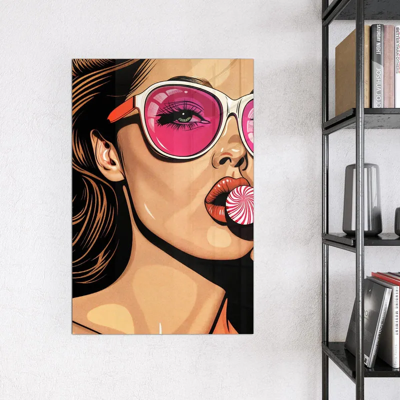 Magnettafel - Pinke Sonnenbrille