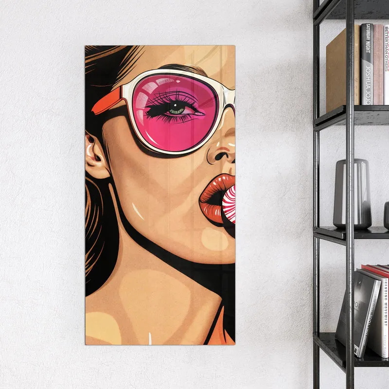 Magnettafel - Pinke Sonnenbrille