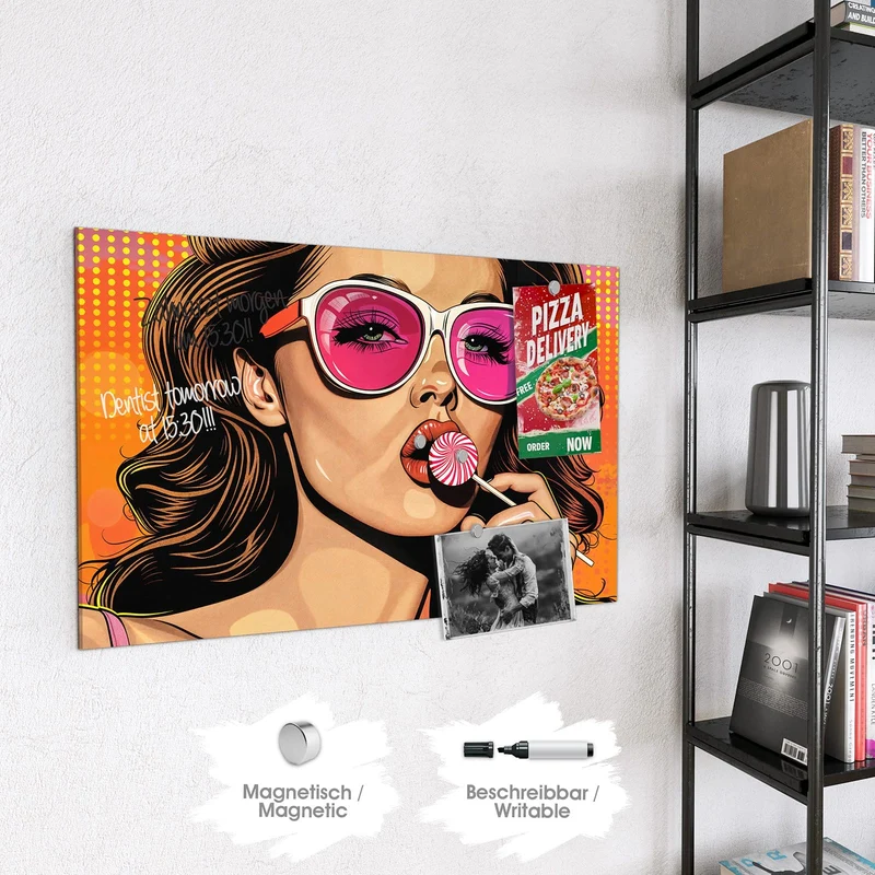 Magnettafel - Pinke Sonnenbrille