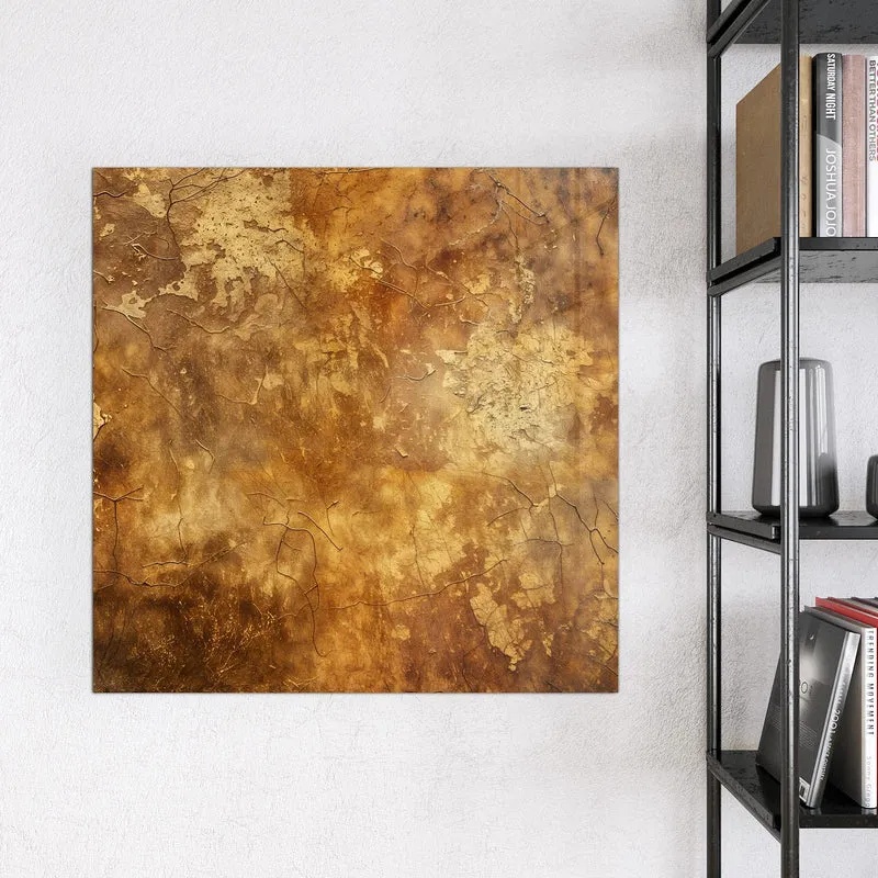 Magnettafel - Risse in Ockerbraun